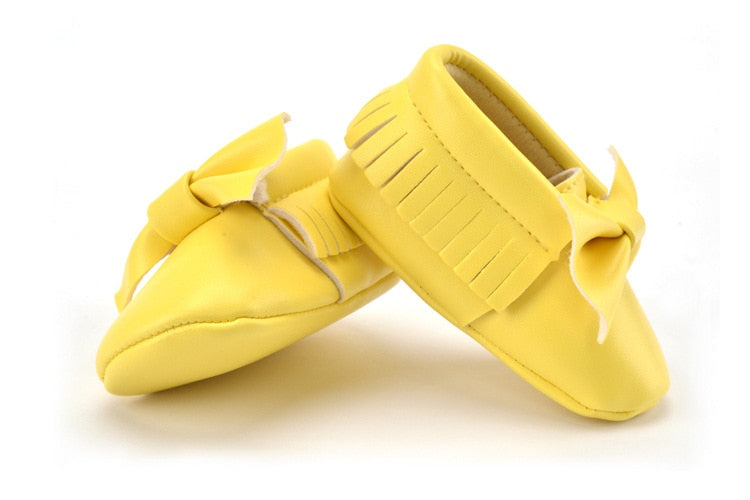 Sapato Laço sapatinho Loja Click Certo Amarelo 0-6 meses 11cm