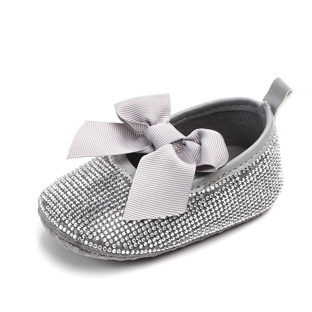 Sapato Pedras sapatos Loja Click Certo Prata 0-6 Meses 11cm