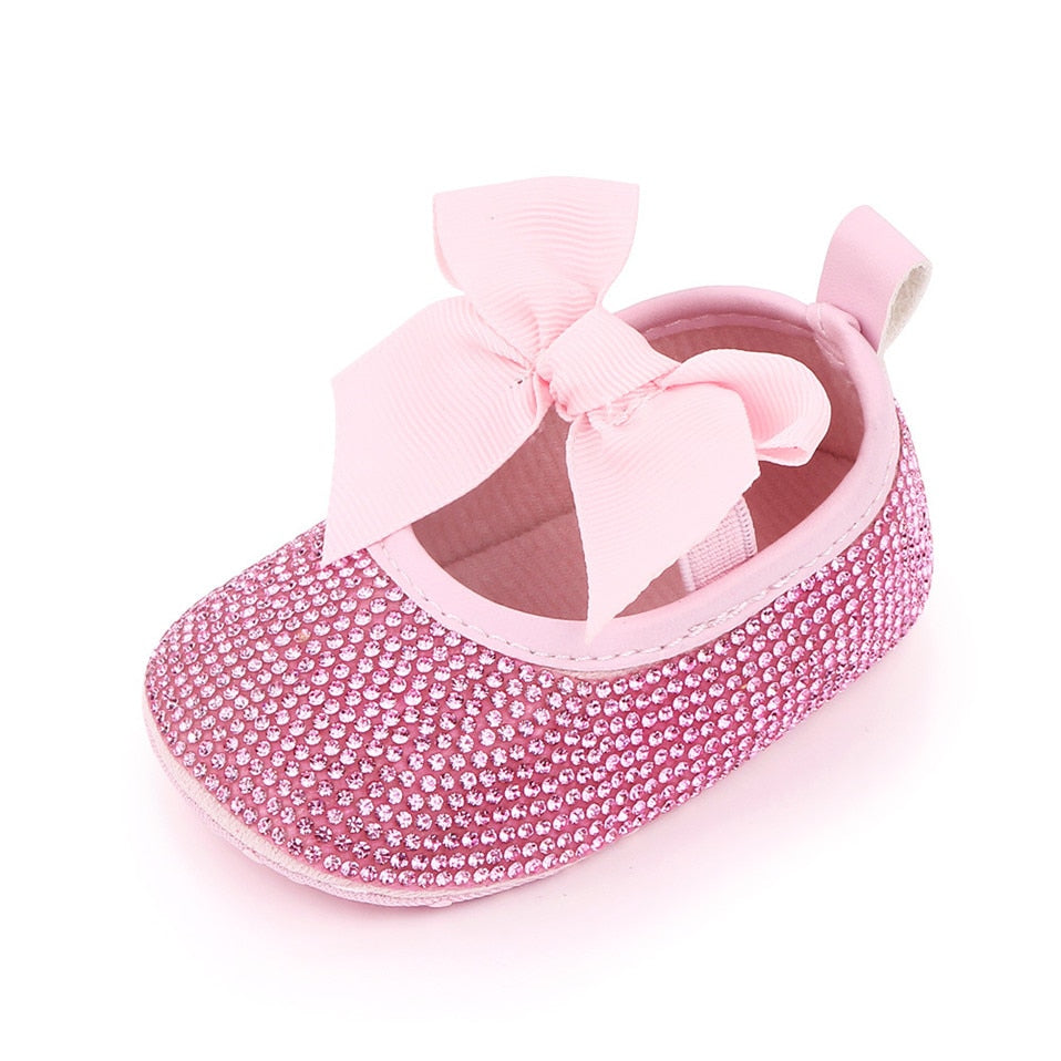 Sapato Pedras sapatos Loja Click Certo Rosa 0-6 Meses 11cm