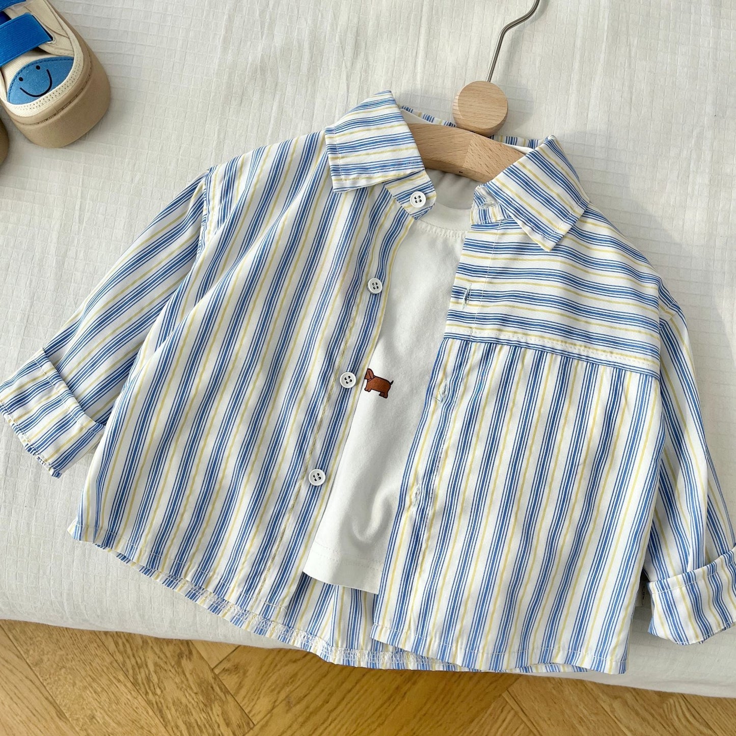 Camisa infantil a rayas