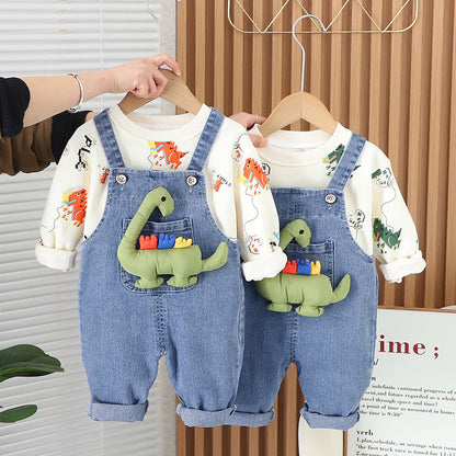 Conjunto de babero de dinosaurio 3D