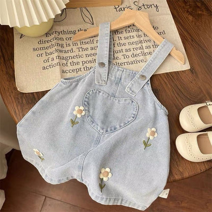 Conjunto Jeans Florzinhas