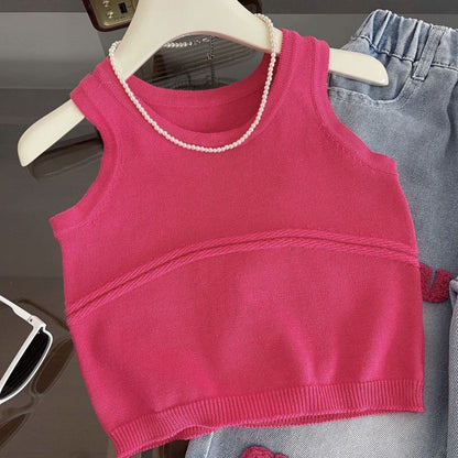 Conjunto Rosa con jeans