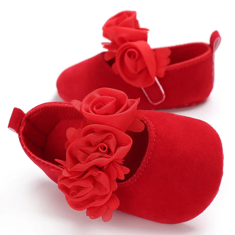 Zapatillas navideñas rojas