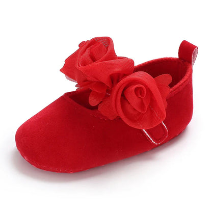 Zapatillas navideñas rojas