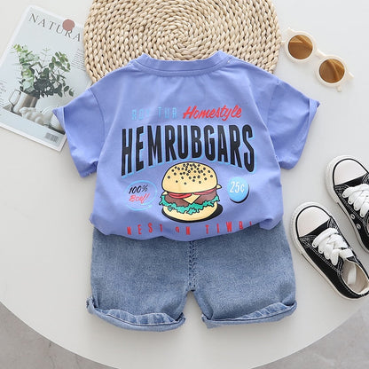 Conjunto con estampado de hamburguesas