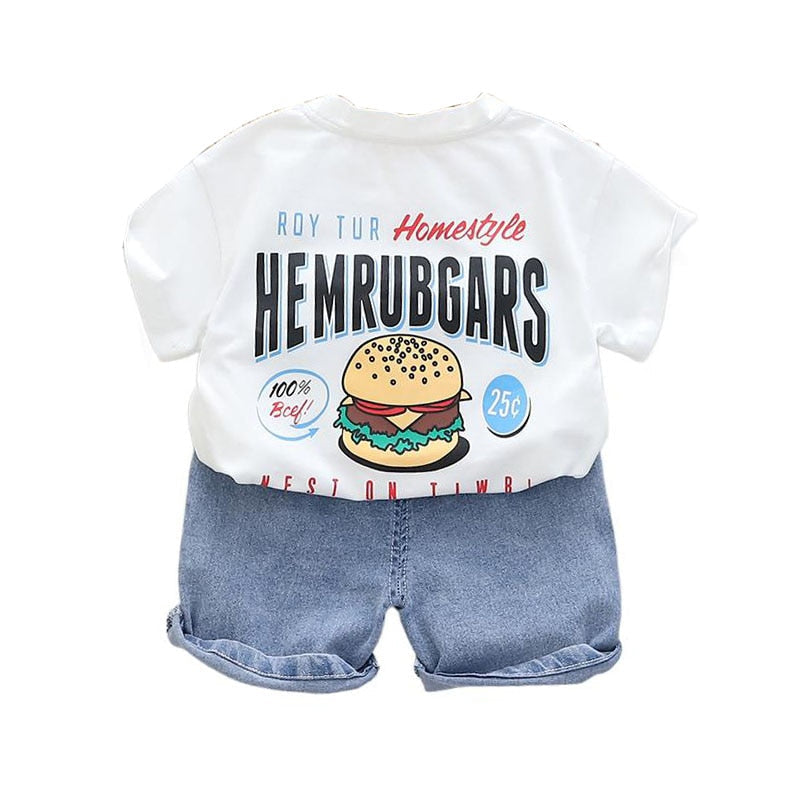 Conjunto con estampado de hamburguesas