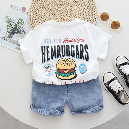 Conjunto con estampado de hamburguesas