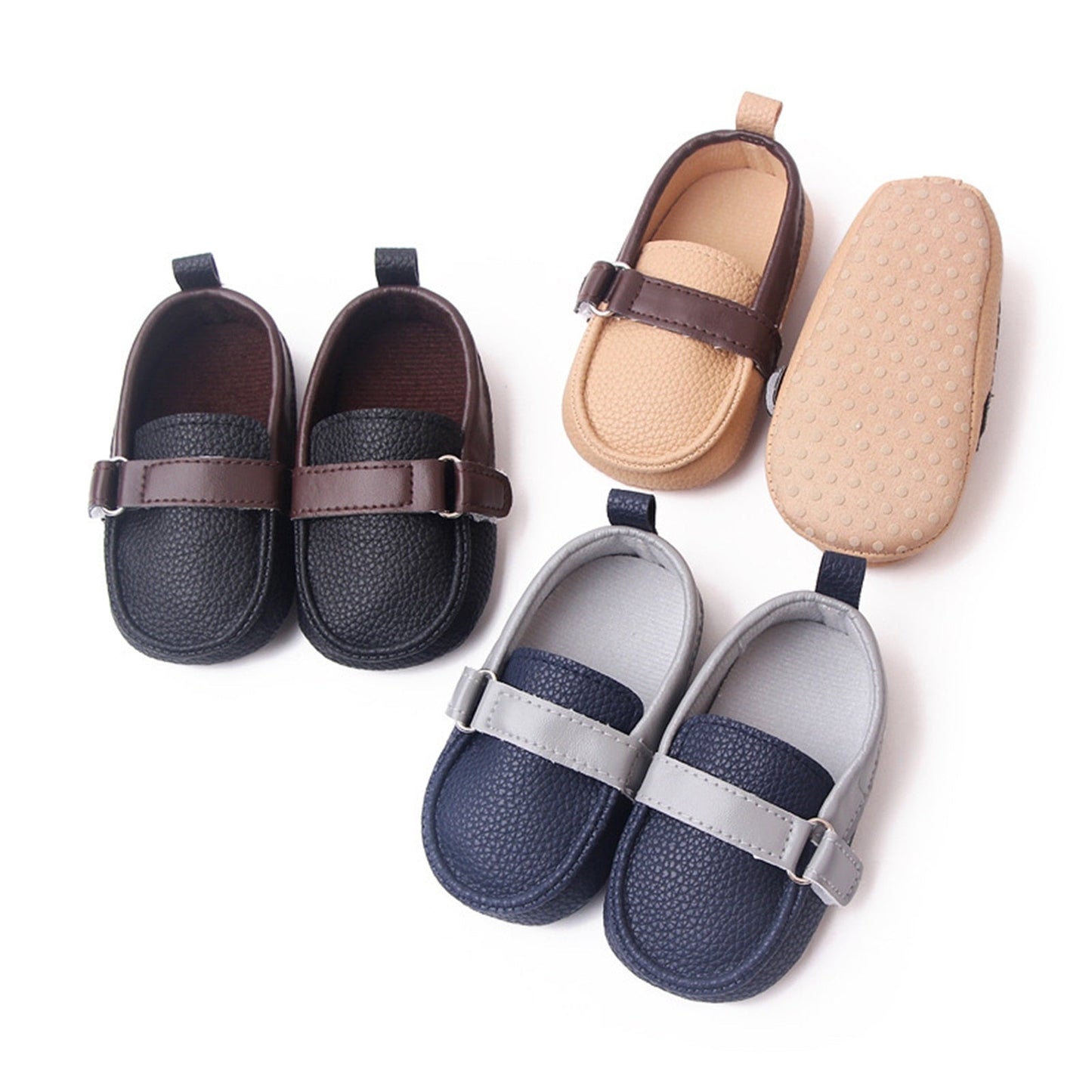 Mocasín con hebillas para niño