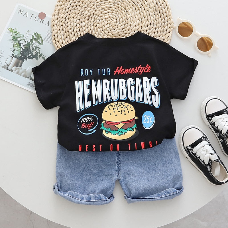 Conjunto con estampado de hamburguesas