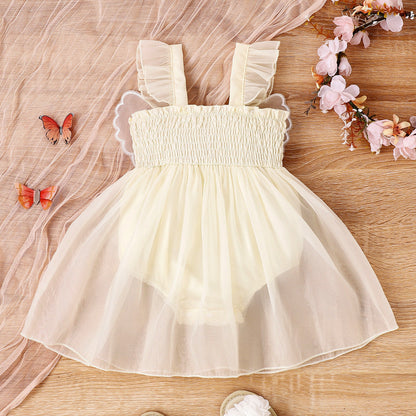 Vestido Infantil Tul Mariposas