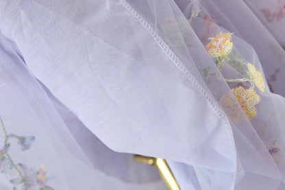 Vestido Flores Bordadas