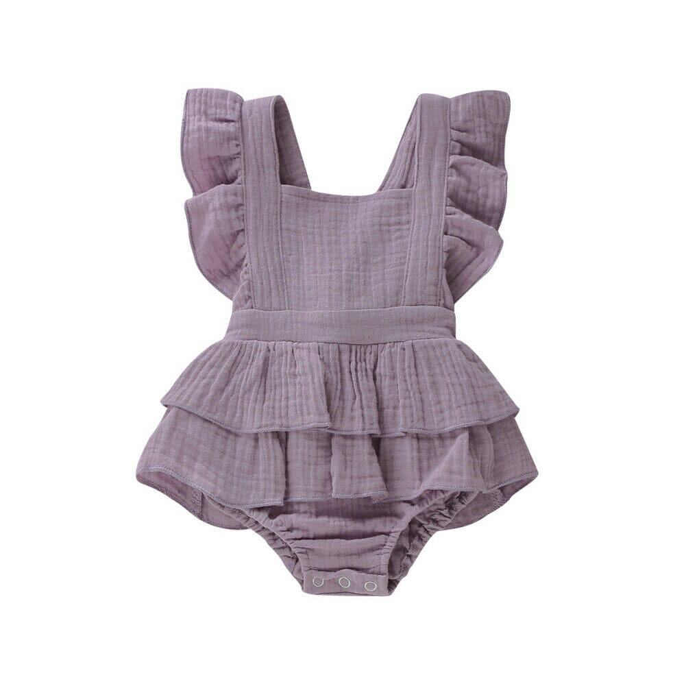 Body Infantil Feminino Babadinhos Loja Click Certo Roxo 0-3 Meses 