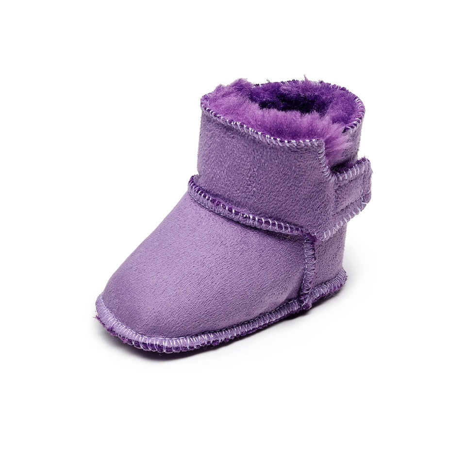 Botinha Velcro Botinha Loja Click Certo Lilás 0-6 Meses 11cm 