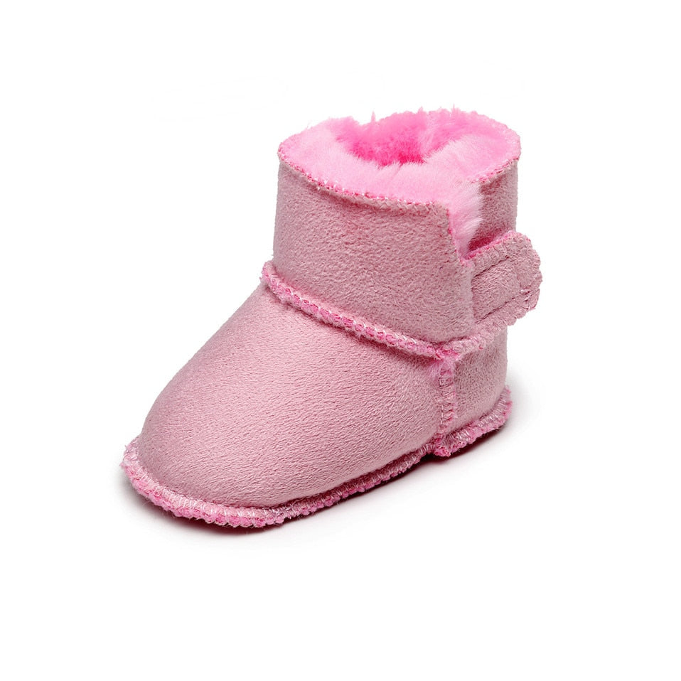 Botinha Velcro Botinha Loja Click Certo Rosa 0-6 Meses 11cm 