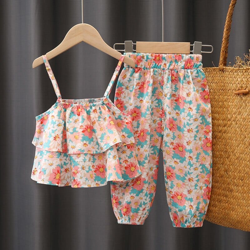 Conjunto Infantil Feminino Flores Loja Click Certo 