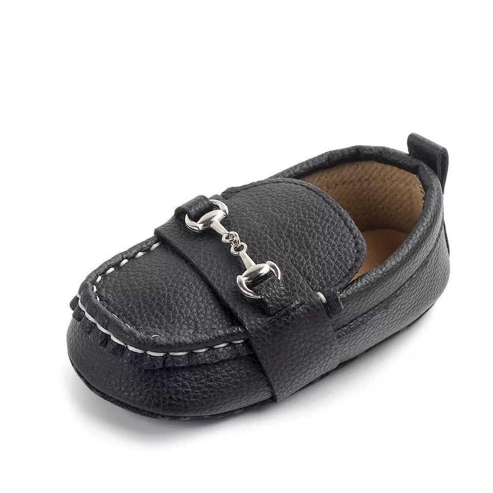 Mocassim Clássico sapato Loja Click Certo Preto 0-6 Meses - 11cm 