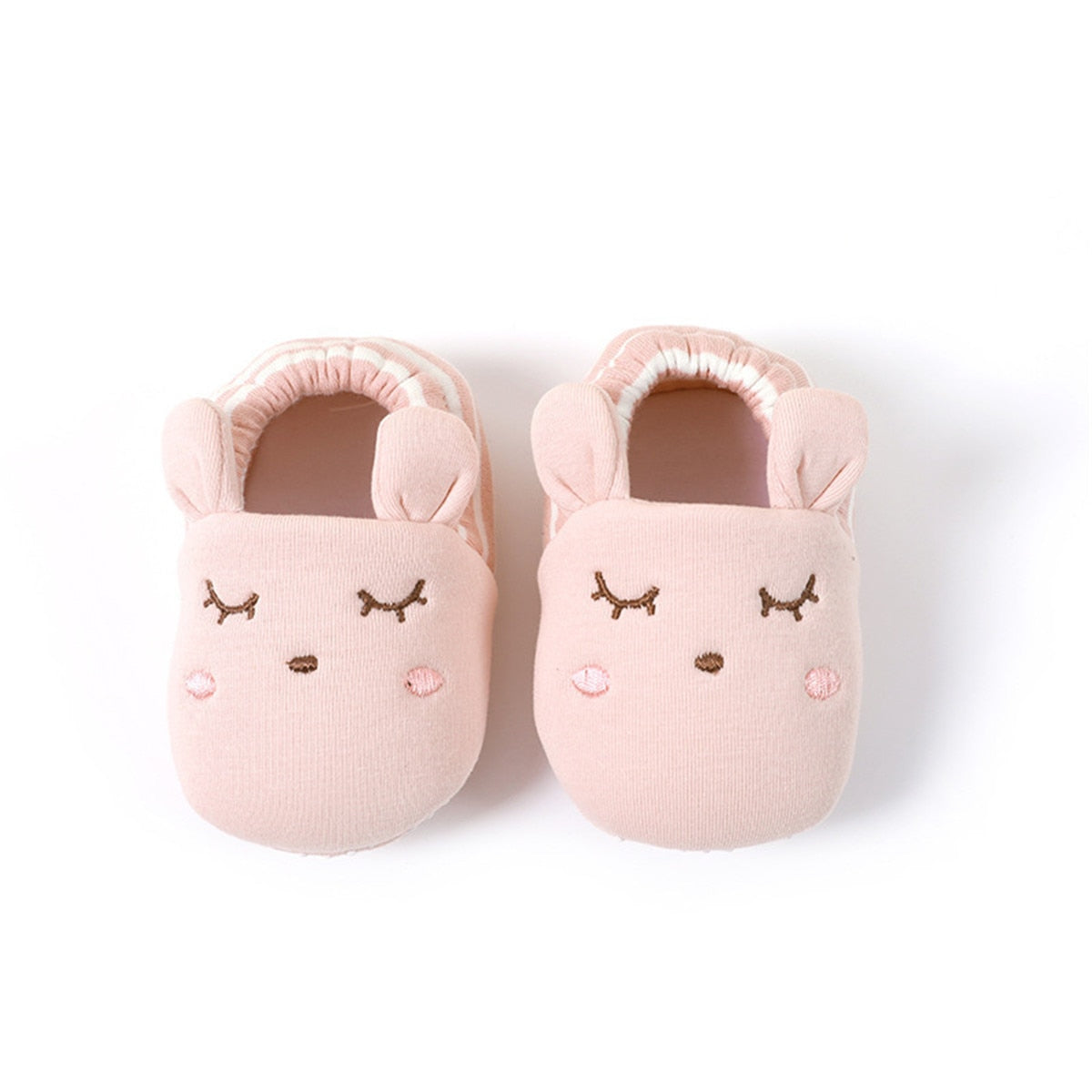 Pantufas Fofas Bichinhos Pantufa Loja Click Certo Coelha Rosa 0-6 Meses 11cm 