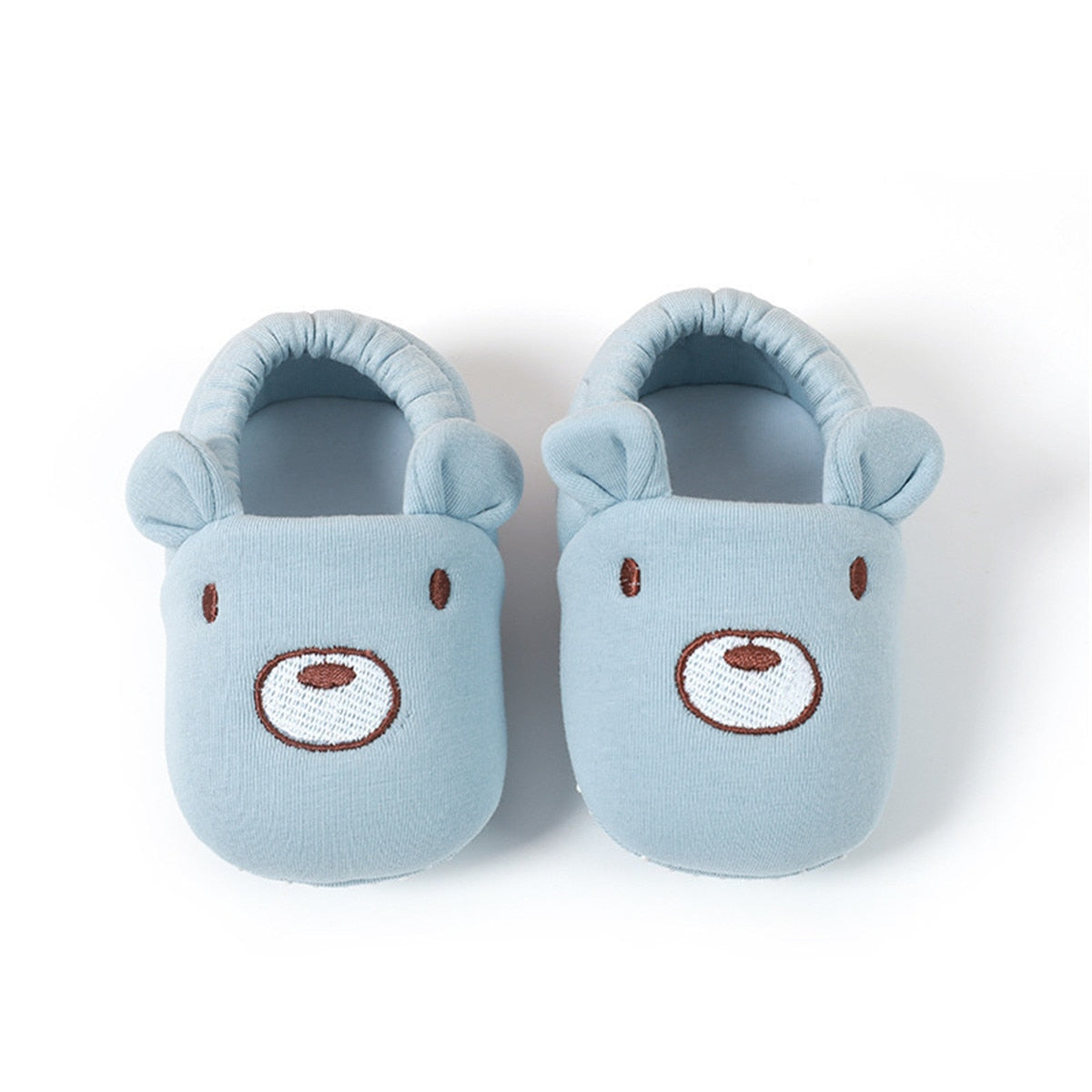 Pantufas Fofas Bichinhos Pantufa Loja Click Certo Urso Azul 0-6 Meses 11cm 