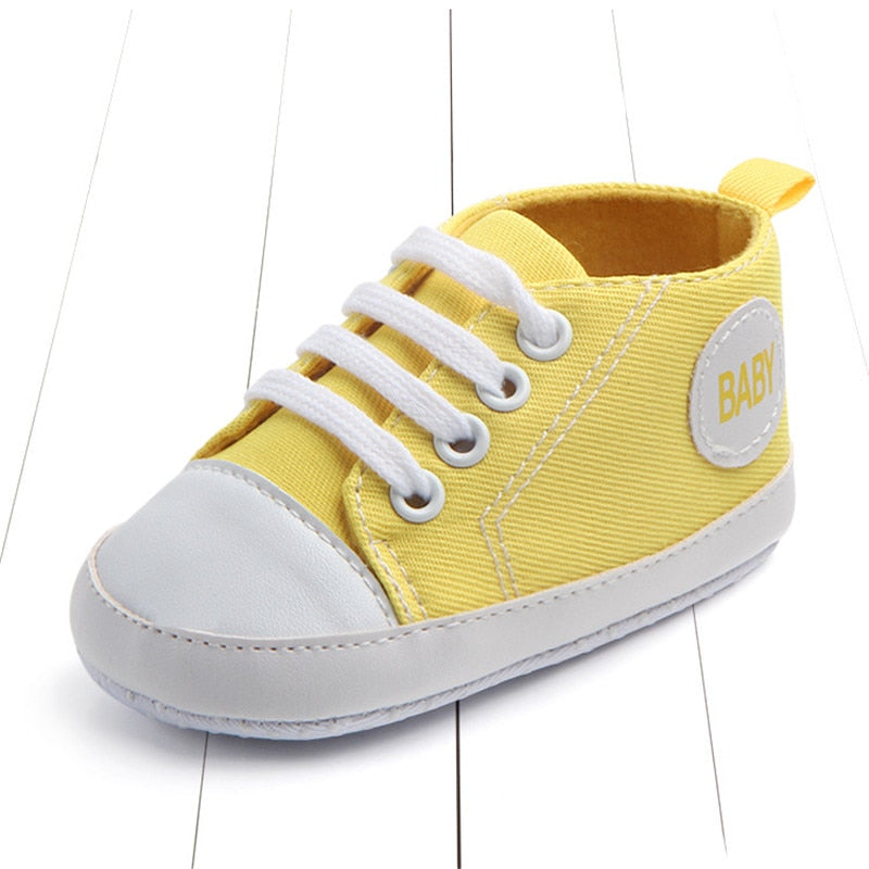 Tênis Baby Tênis Loja Click Certo Amarelo 0-6 Meses 11cm 