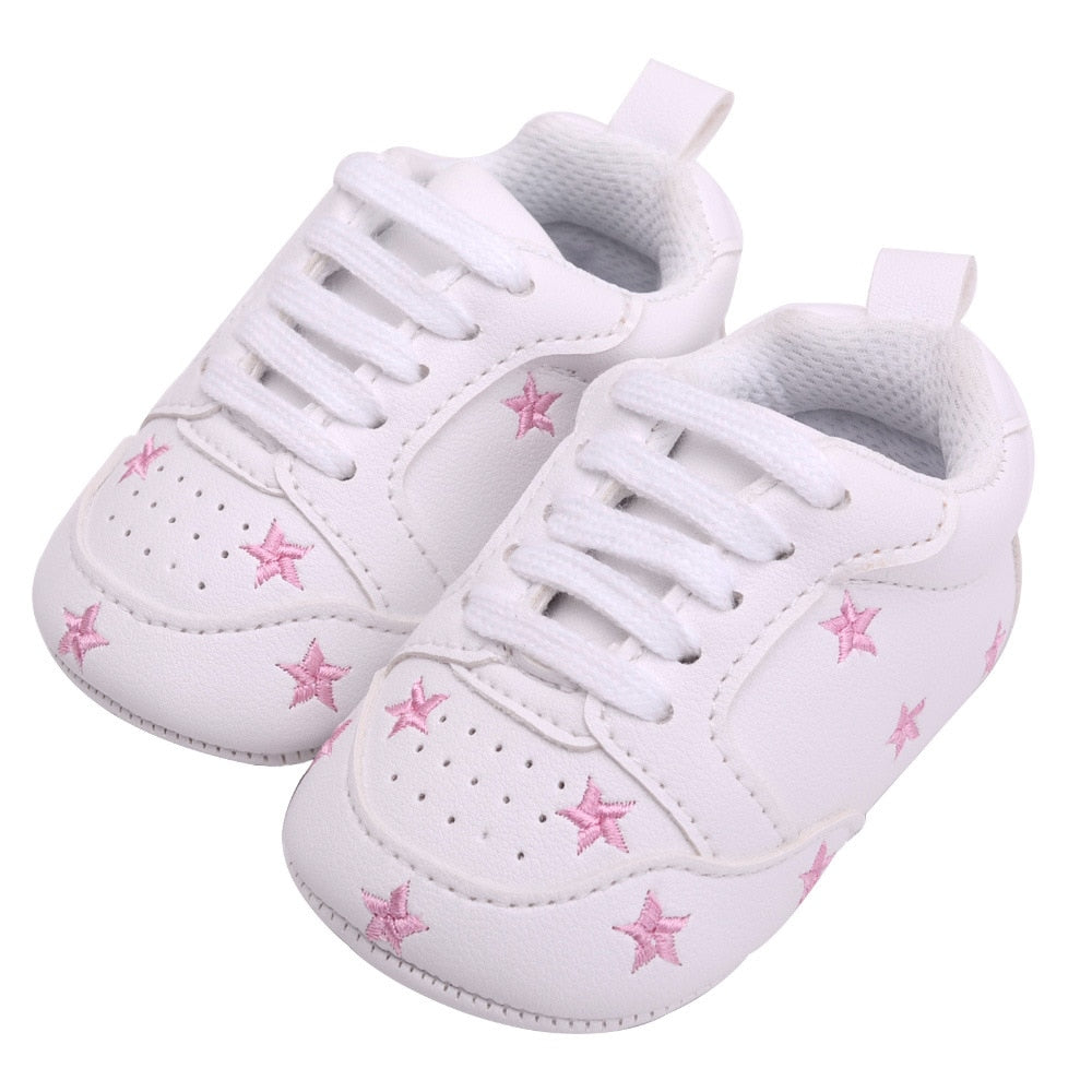 Tênis Estrelinhas Tênis Loja Click Certo Rosa 0-6 Meses 11cm 