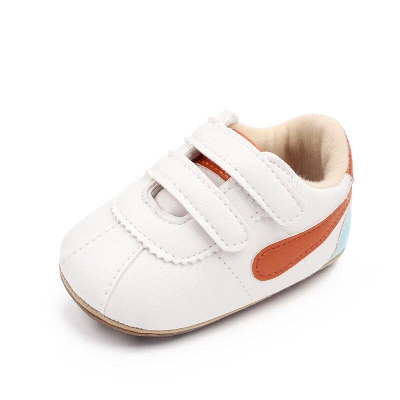 Tênis Infantil Masculino Velcro Duplo Loja Click Certo Laranja 0-6 Meses 