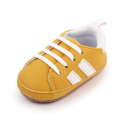 Tênis Listras Tênis Loja Click Certo Amarelo 0-6 Meses 11cm 