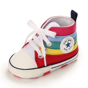 Tênis Star Arco Íris tenis Loja Click Certo Arco-Íris 0-6 Meses 11cm 