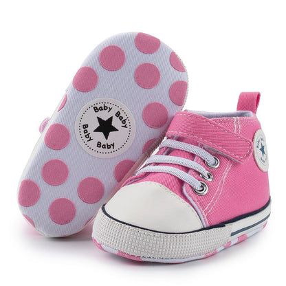 Tênis Star Cano Alto Tênis Loja Click Certo Rosa 0-6 Meses-11cm 