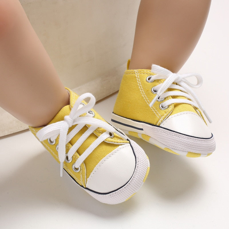 Tênis Star Cores tenis Loja Click Certo Amarelo 0-6 Meses 11cm 