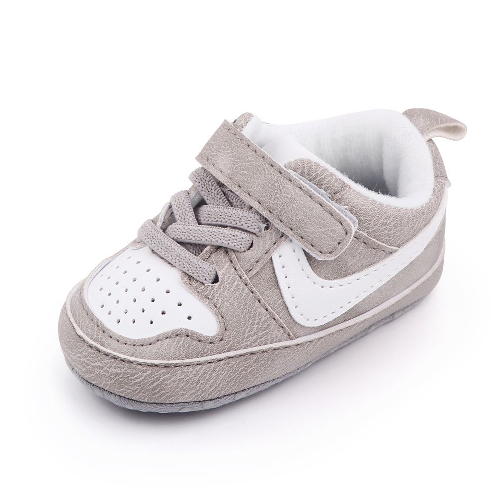 Tênis Stile Velcro Loja Click Certo Cinza 0-6 Meses 11cm 