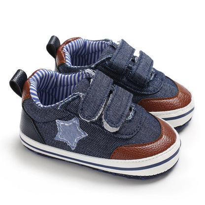 Tênis Velcro Estrelinha Tênis Loja Click Certo Jeans 0-6 Meses 11cm 