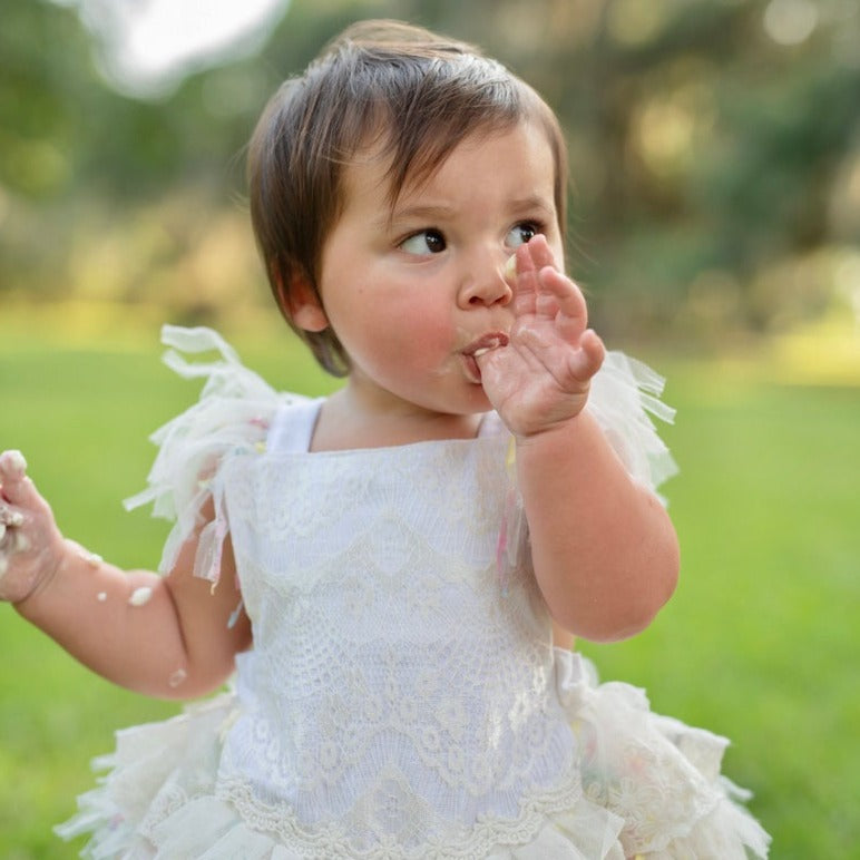 White Lace Children's Bodysuit