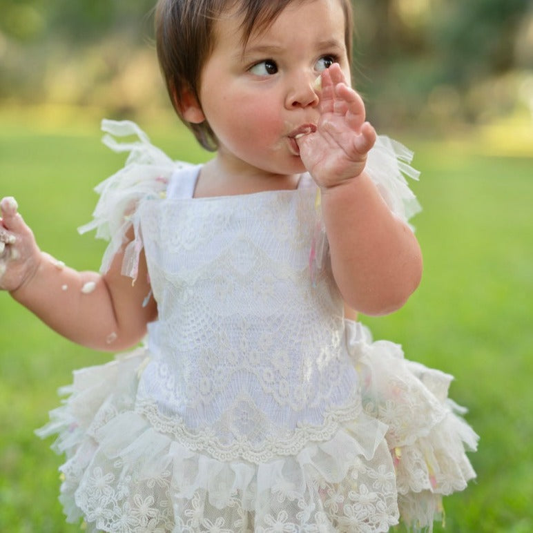 White Lace Children's Bodysuit