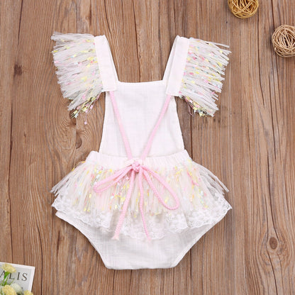 White Lace Children's Bodysuit