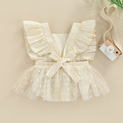 Poá and Tulle Children's Bodysuit