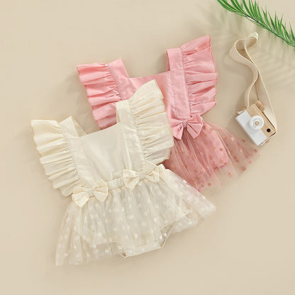 Poá and Tulle Children's Bodysuit