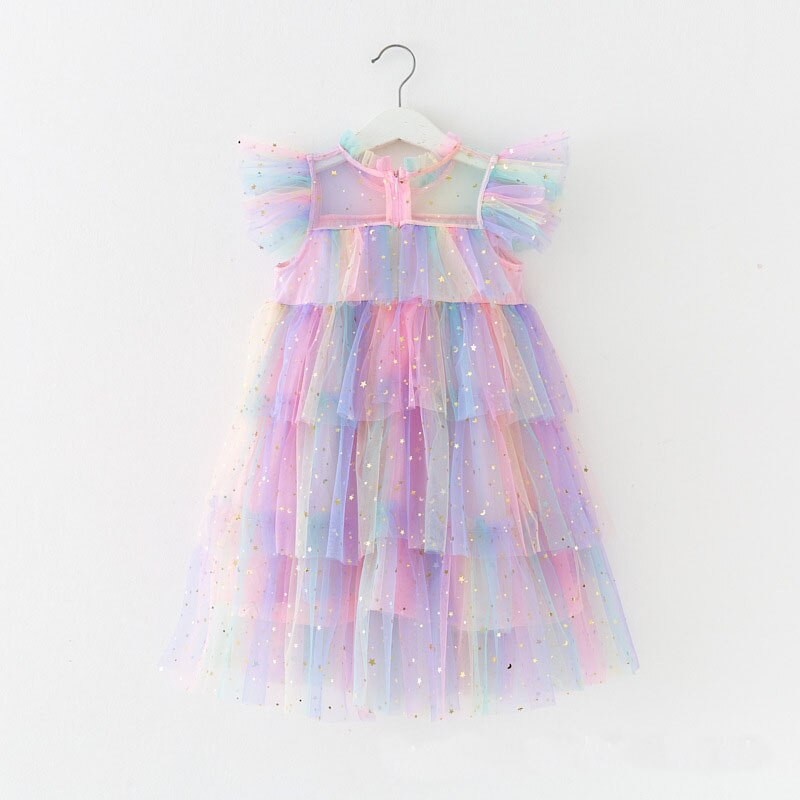 Vestido Infantil Babados Tule 