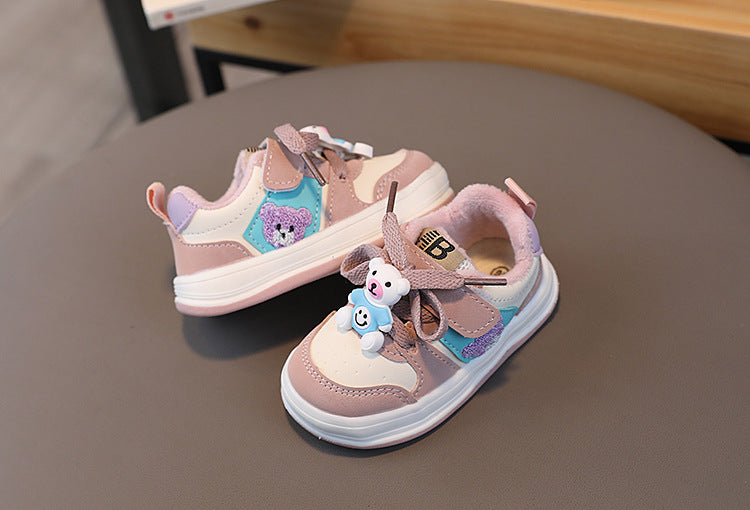 Zapatillas Infantiles Teddy Bear Velcro y Teddy Bear