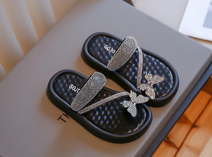 Strass Butterfly Children's Sandal