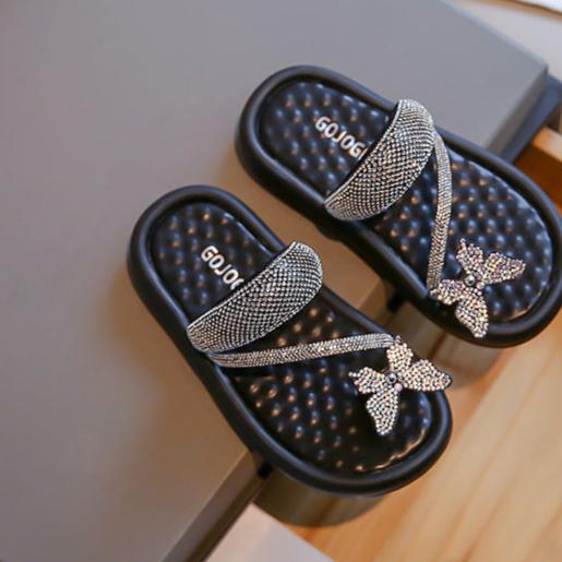 Strass Butterfly Children's Sandal