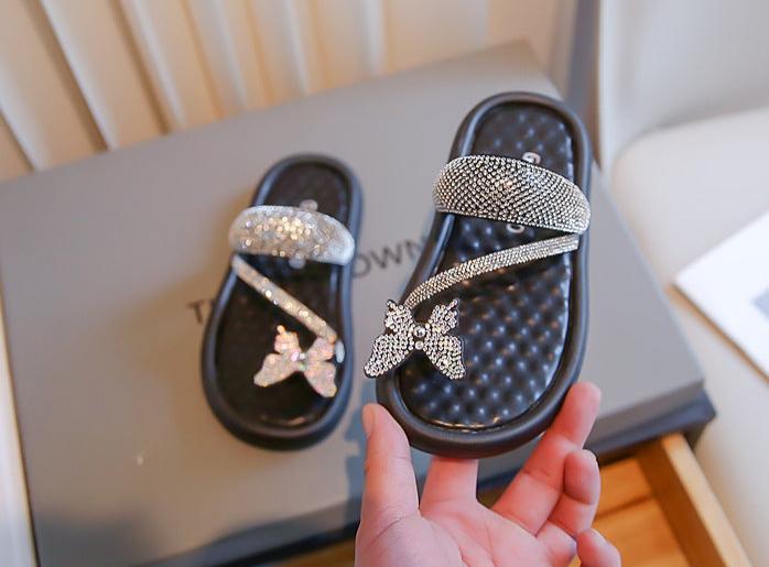 Strass Butterfly Children's Sandal