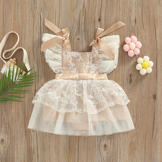 Body Infantil Feminino com Bordado Floral 