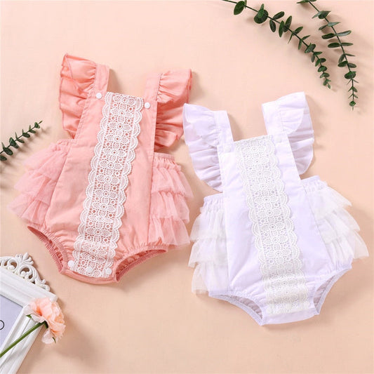 Body Infantil Verão com Renda